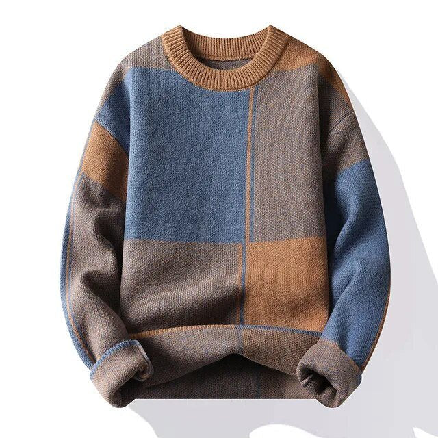 Oleg | Trendy Patterned Comfort Herrenpullover