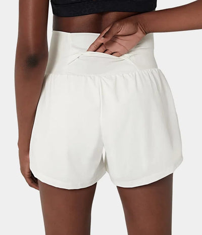 Laurel |  2-in-1-Yogashorts mit hoher Taille und Seitentaschen