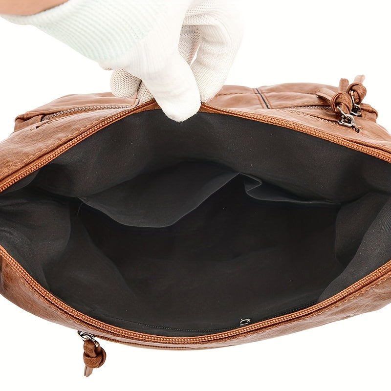 Schicke Mila Vintage PU Leder Crossbody Tasche