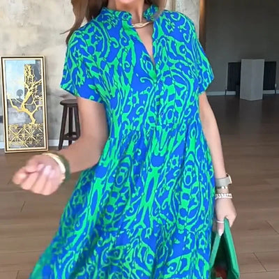 Jubilee – Locker Geschnittenes A-Linien-Kleid Mit Drucken