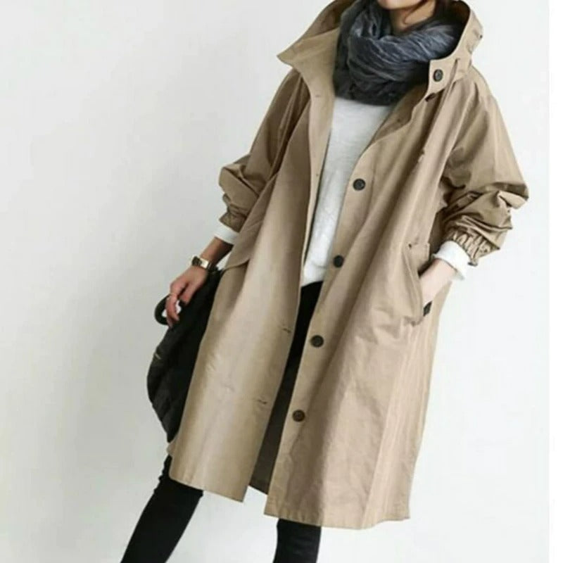 Olivia | Eleganter wasserdichter Design Damen Trenchcoat
