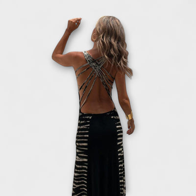 Livia - Maxikleid mit Sternenhimmel-Tie-Dye