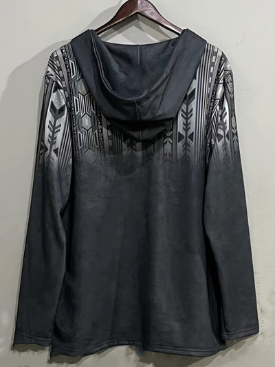 Sandeep – Lässige 3D-Gedruckte Kapuzenjacke