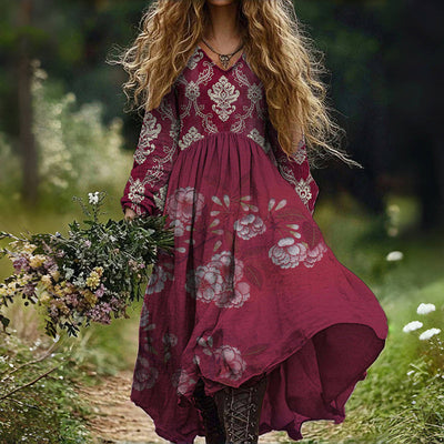 Hanna – Romantisches Vintage-Blumenkleid