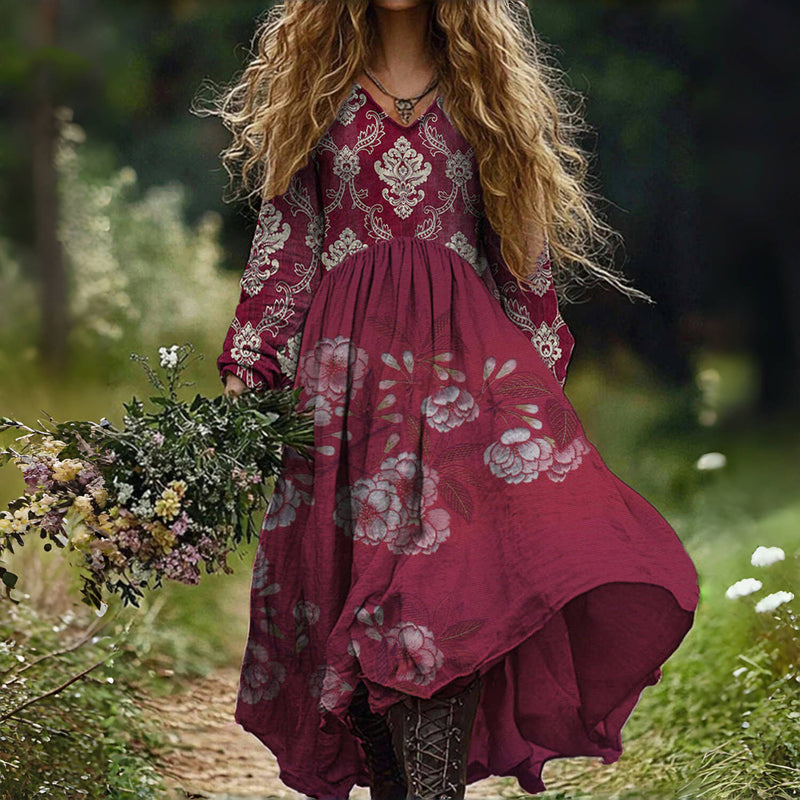 Hanna – Romantisches Vintage-Blumenkleid