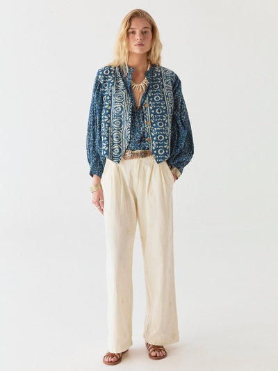 Sylvie | Gaia Bluse - Ozean Meer