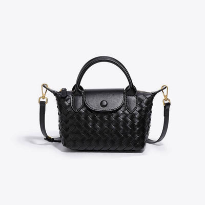 Geflochtene Mini-Tasche Damen – Kompakte Crossbody Bag mit Schulterriemen