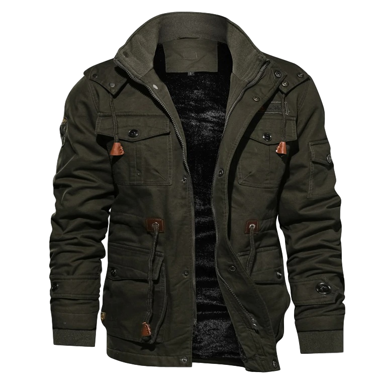 Herren Winterjacke | Utility Design Mit Warmem Innenfutter