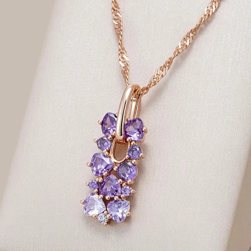 Elegantes violettes Collier