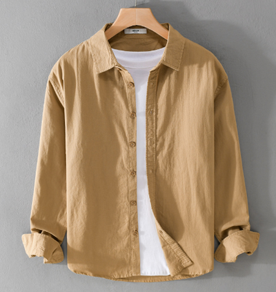 Langärmeliges Leinenhemd für Herren – Cristóbal