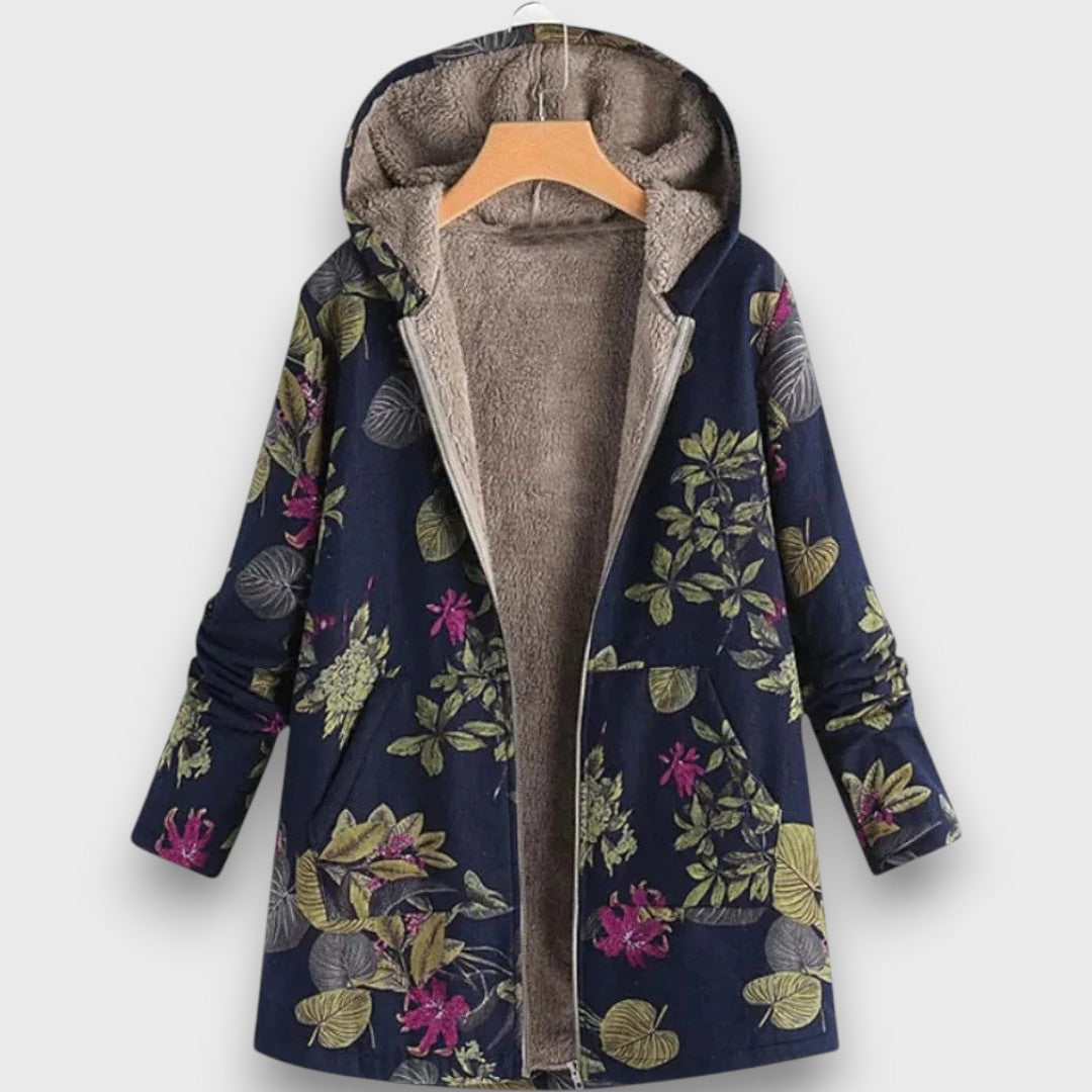 Arvienne – Fleecejacke mit Blumenmuster