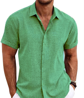 Dominik | Stilvolles bequemes Herren Kurzarmhemd