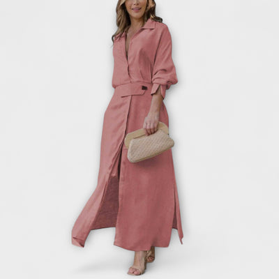 Jeanette - V-Neck Maxi Dress