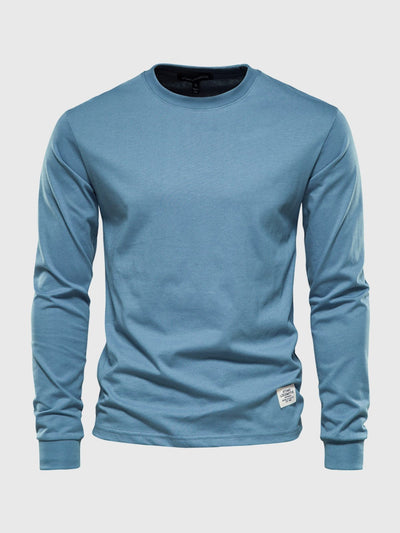 Pullover Herren Langarmshirt Rundhals | Basic Style