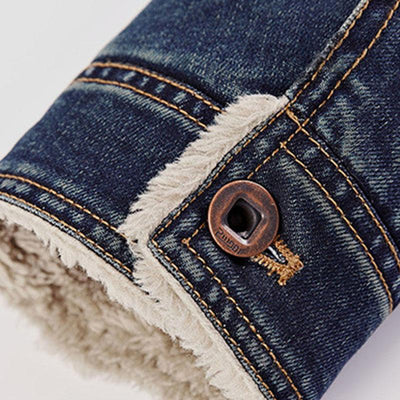 Geknöpfte Jacke mit Revers für Herren