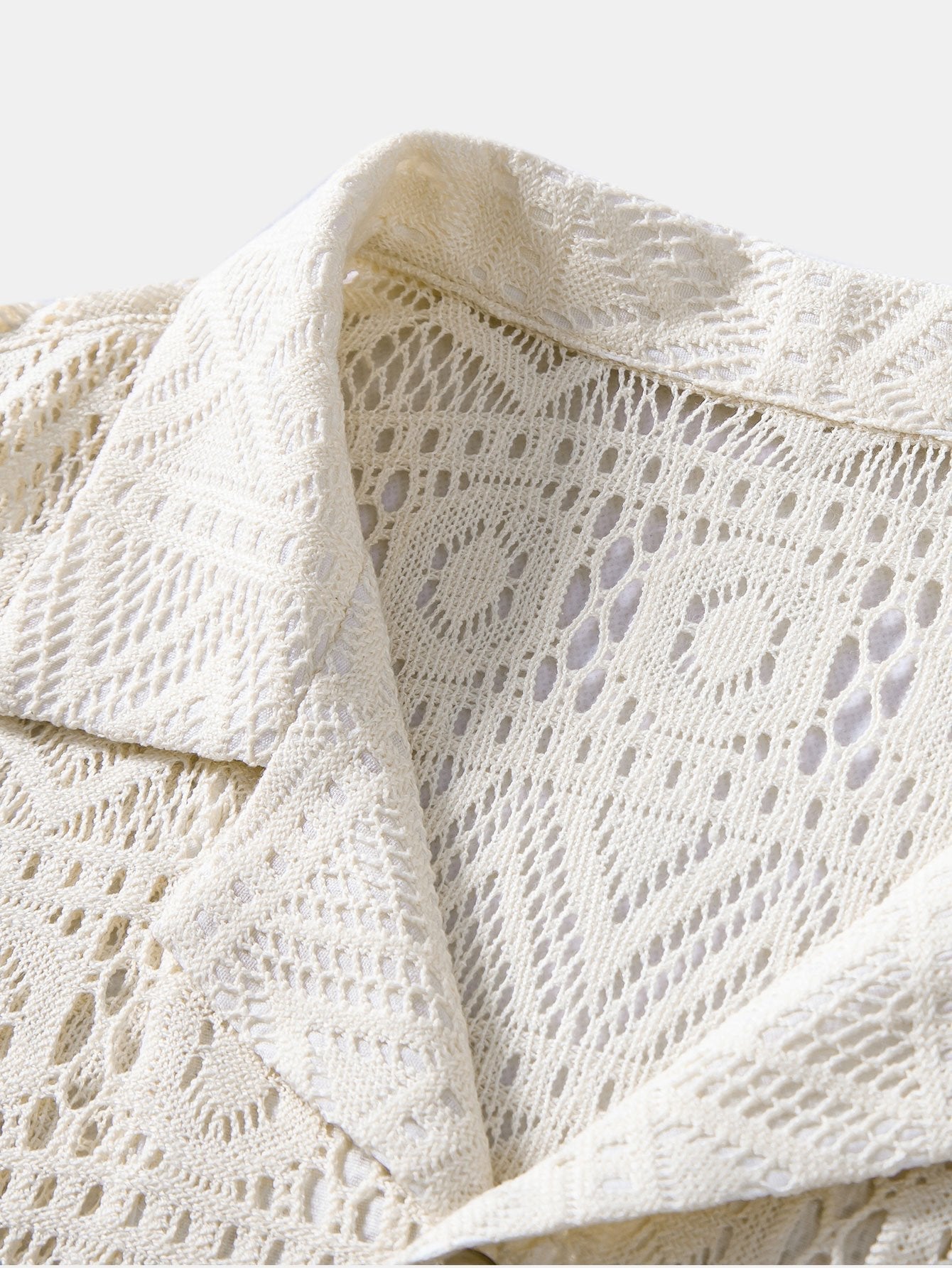 David | Transparente Häkelshirt mit Ethno-Muster