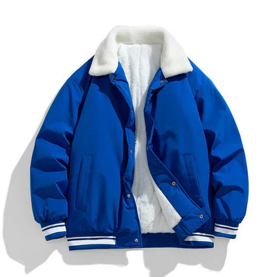 Kiril | Robuste warme Winterjacke für Herren mit Sherpa-Kragen