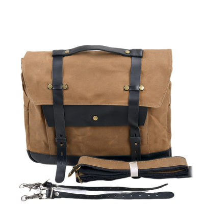 Seattle Canvas-Motorradsatteltasche 18L - Robuste Eleganz in Armygrün, Khaki oder Schwarz