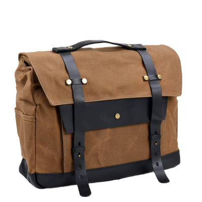 Seattle Canvas-Motorradsatteltasche 18L - Robuste Eleganz in Armygrün, Khaki oder Schwarz