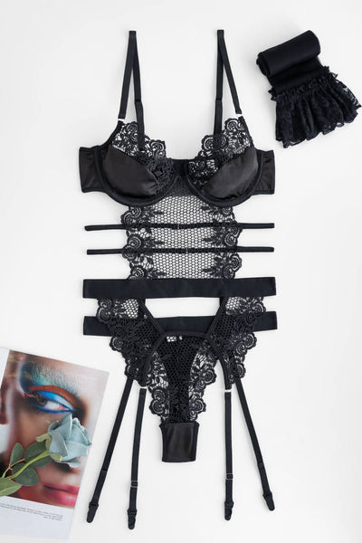 Lucia™ - Mitternachtsverführerin Bodysuit