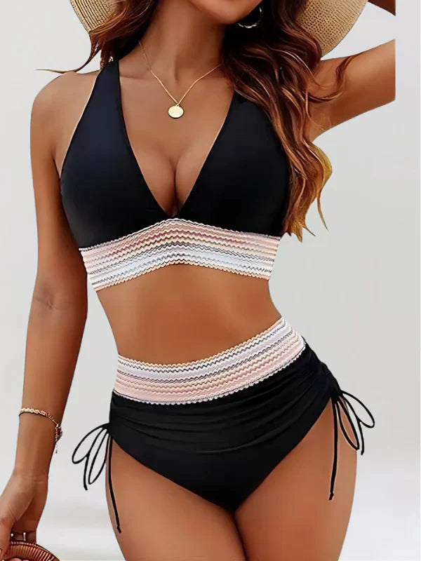 Kya – Bauchweg-Bikini-Set mit hoher Taille