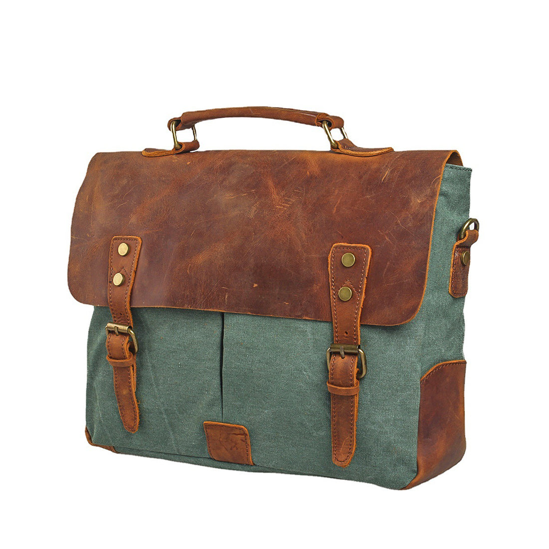 Milwaukee™ Laptop-Umhängetasche - Vintage Canvas mit Wasserabweisendem Rindleder, 10L Volumen