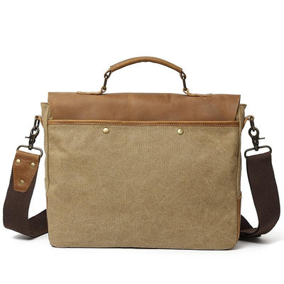 Milwaukee™ Laptop-Umhängetasche - Vintage Canvas mit Wasserabweisendem Rindleder, 10L Volumen