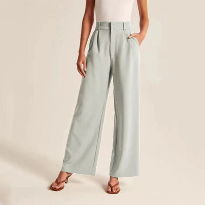 Modische drapierte High-Waist-Hose | Sophie