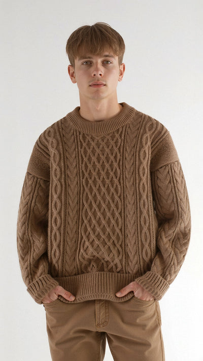 Abdal Kabelstrickpullover