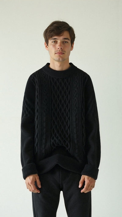 Abdal Kabelstrickpullover
