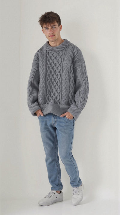 Abdal Kabelstrickpullover