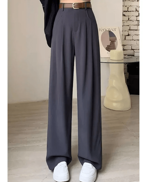 Aimie Hochtaillierte Hose mit Weitem Bein