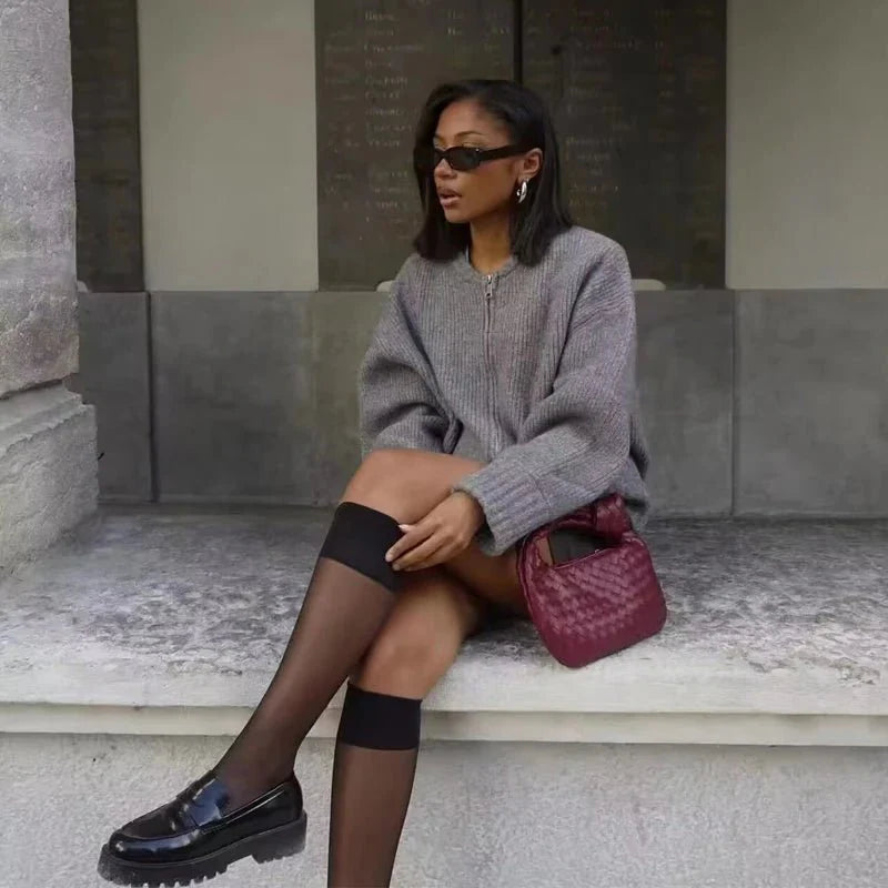 Ayesha Strickjacke mit Reißverschluss