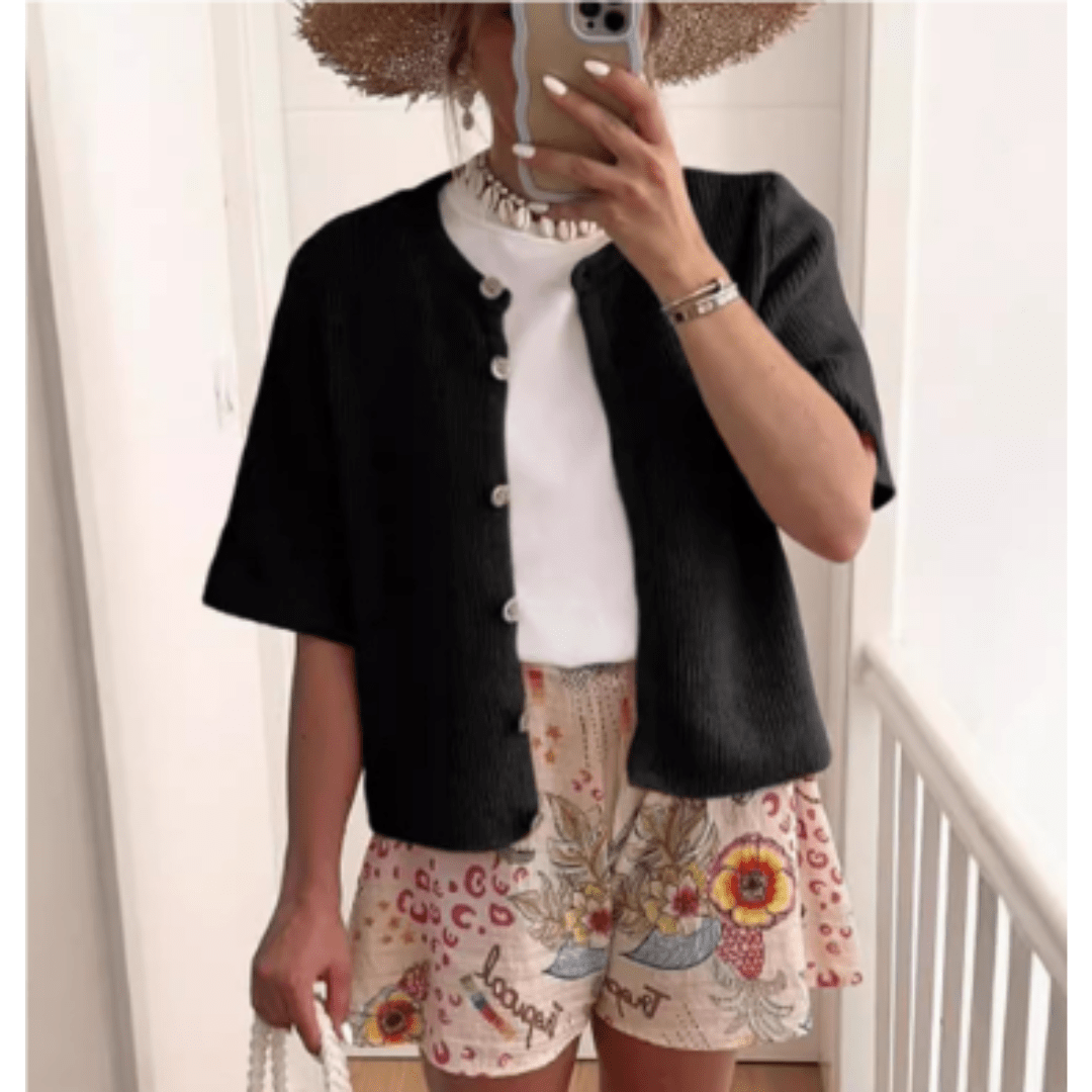 Babette Strickjacke mit Knöpfen