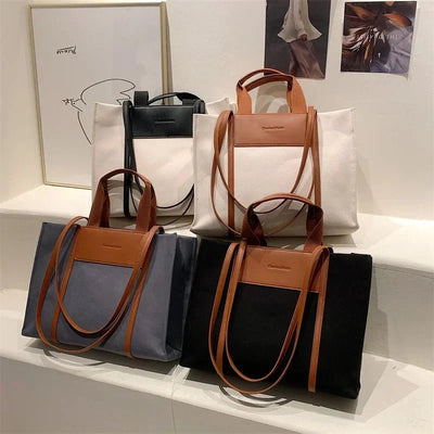 Brielle Große Tragetasche aus Segeltuch