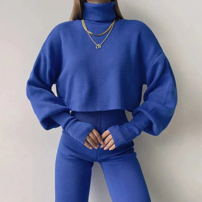 Caitronia Rollkragenpullover und Hosenset