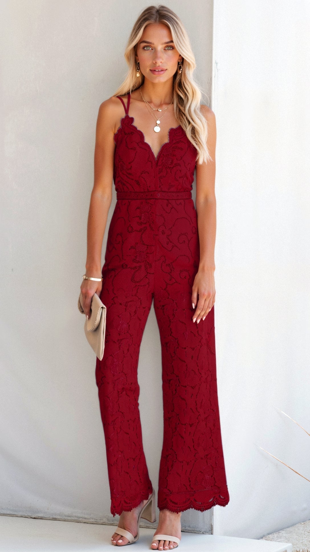 Eleonora Boho-Overall mit weitem Bein