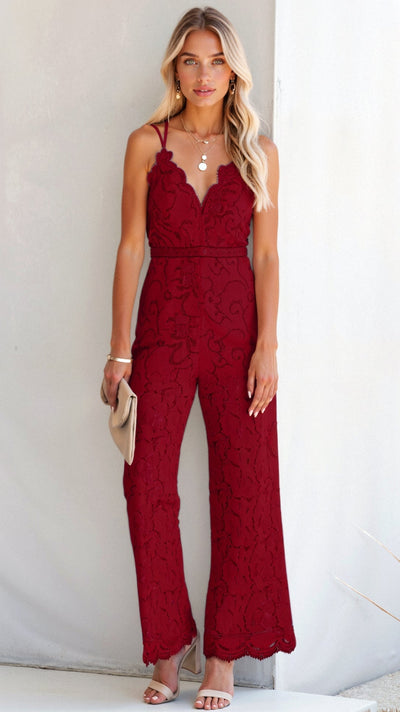 Eleonora Boho-Overall mit weitem Bein
