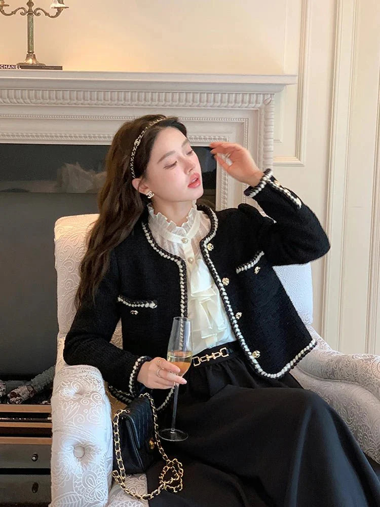 Emelda Vintage-Tweed-Blazer