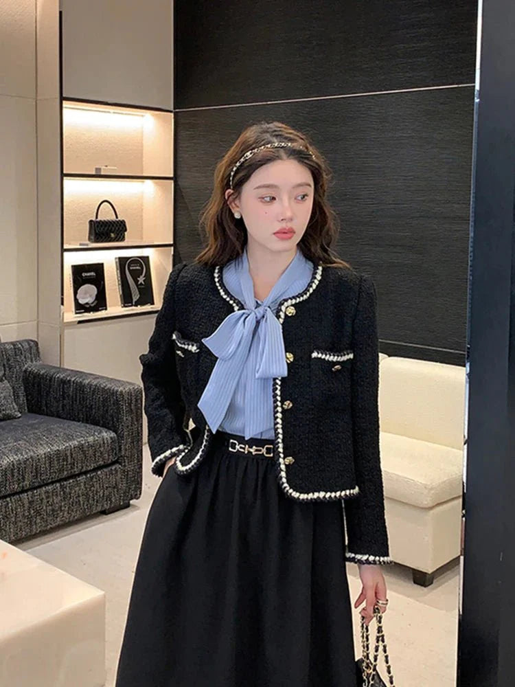 Emelda Vintage-Tweed-Blazer