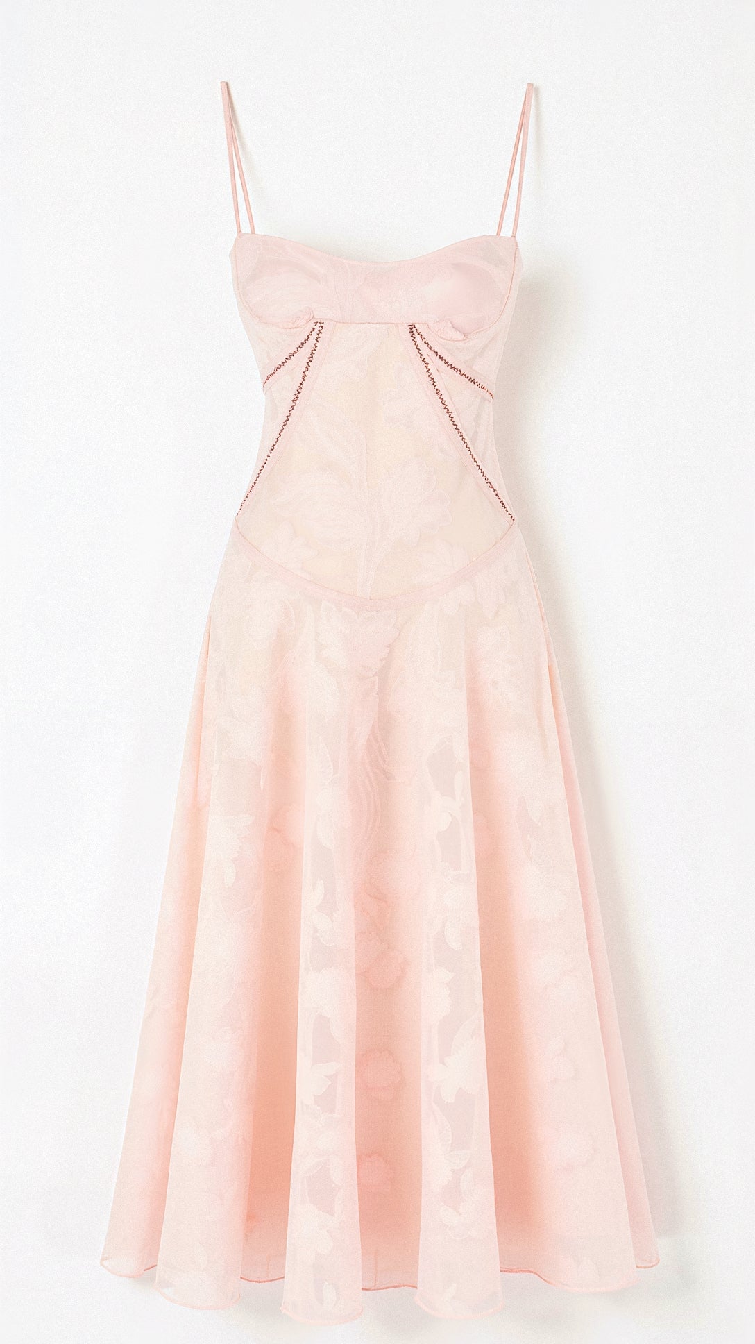 Hannah Floral Transparentes Maxikleid