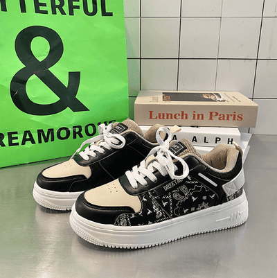 Heidi Bedruckte Plateau-Sneakers