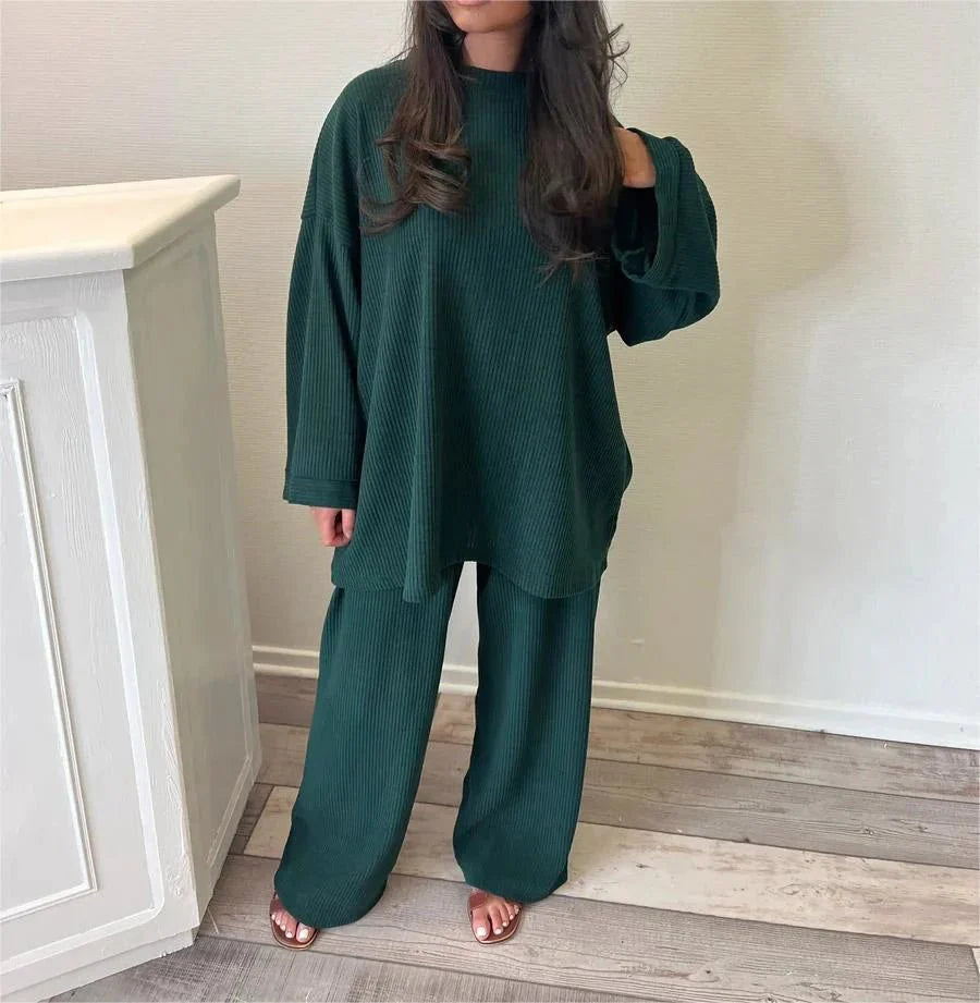 Ingrid Geripptes Loungewear-Set