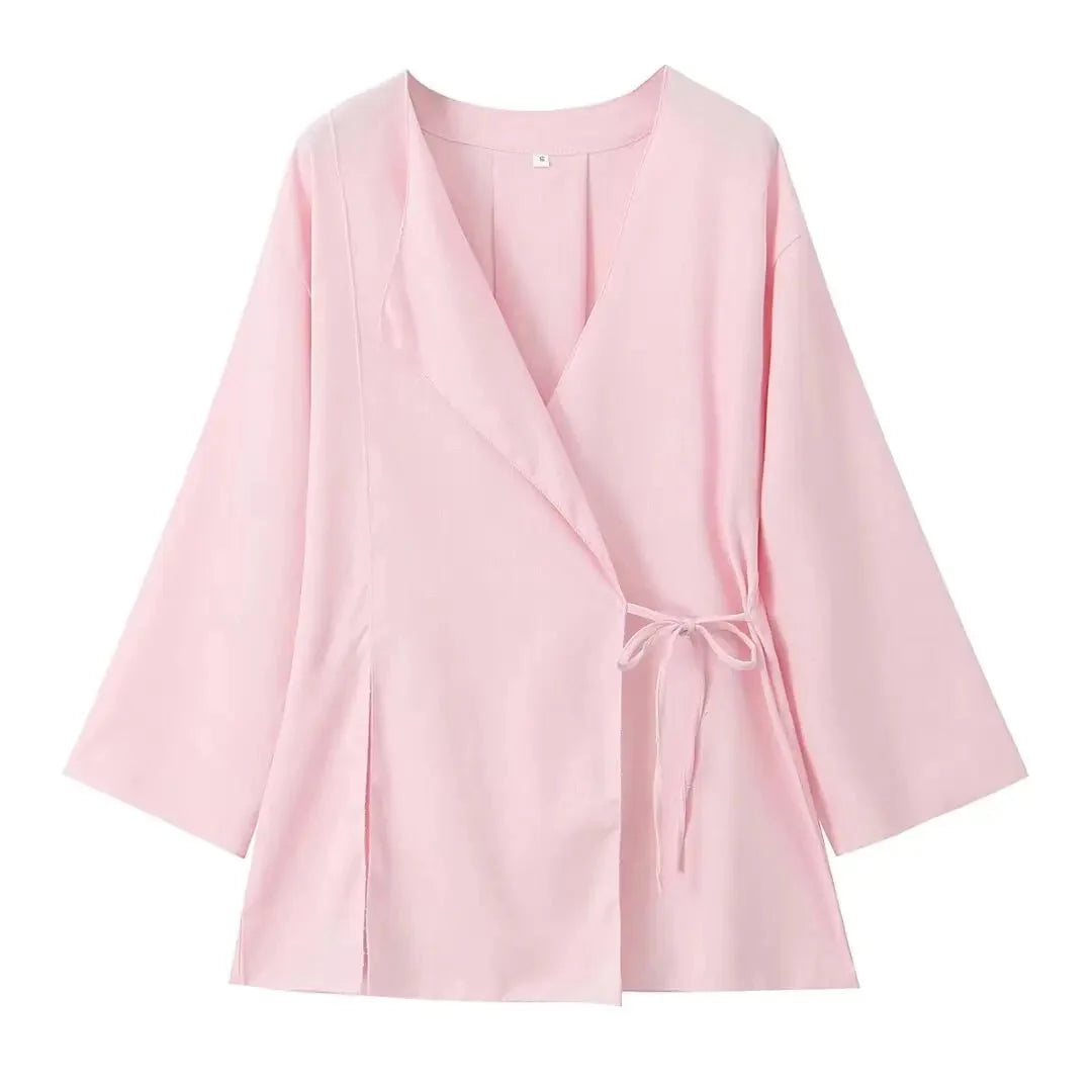 Jezebel Wickel-Bluse und Hose Set