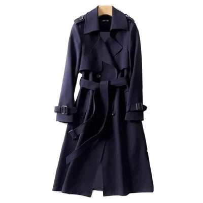 Damen Klassischer Trenchcoat | Lang Elegant