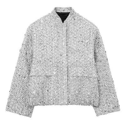 Kesia Pailletten-Bomberjacke