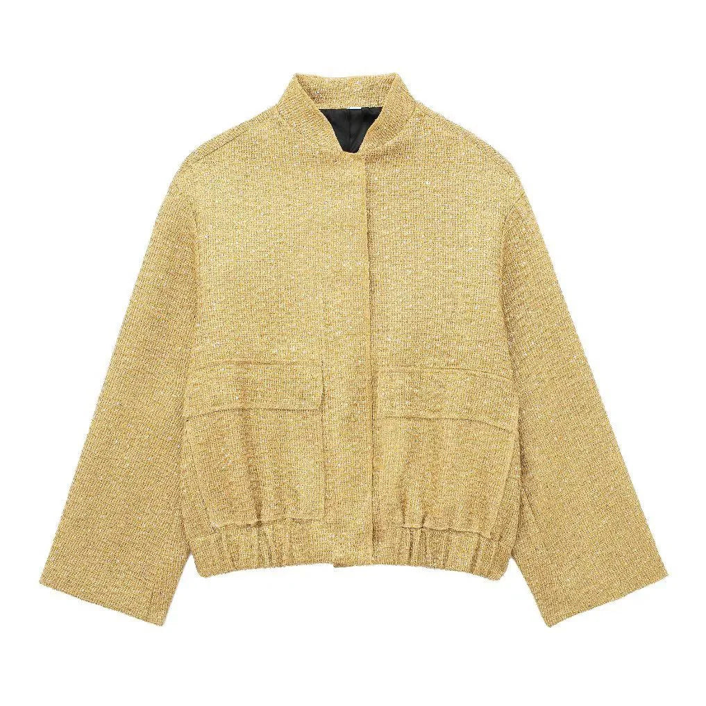 Kesia Pailletten-Bomberjacke