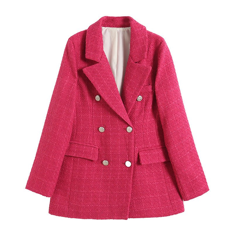 Krizzy Zweireihiger Tweed-Blazer