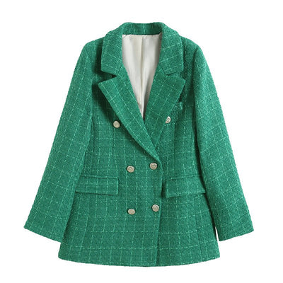 Krizzy Zweireihiger Tweed-Blazer