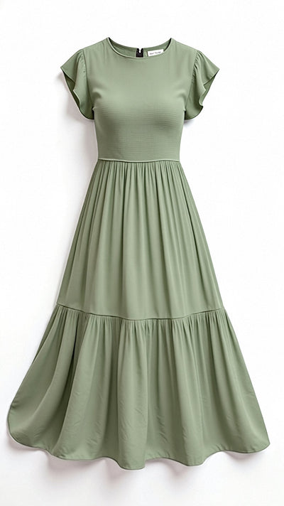 Leni Gesmoktes Midikleid